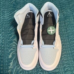 Jordan Athletic Shoes in Black and Light Blue